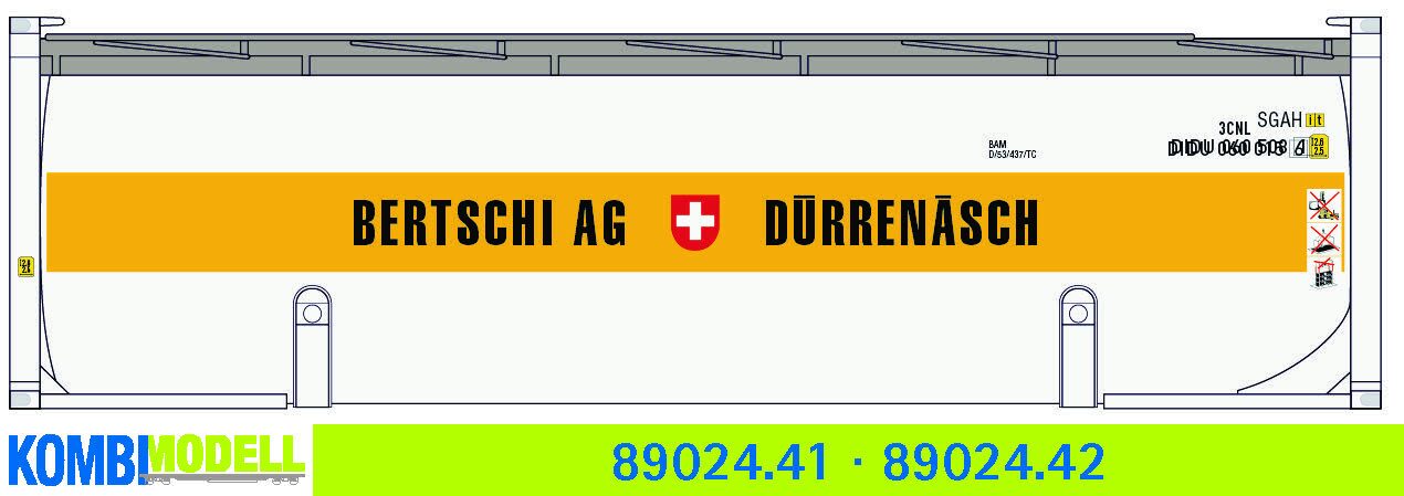 Kombimodell 89024.41 WB-B /Ct 30' Silo Bertschi" (weiss, Logo alt)" #DIDU 060015